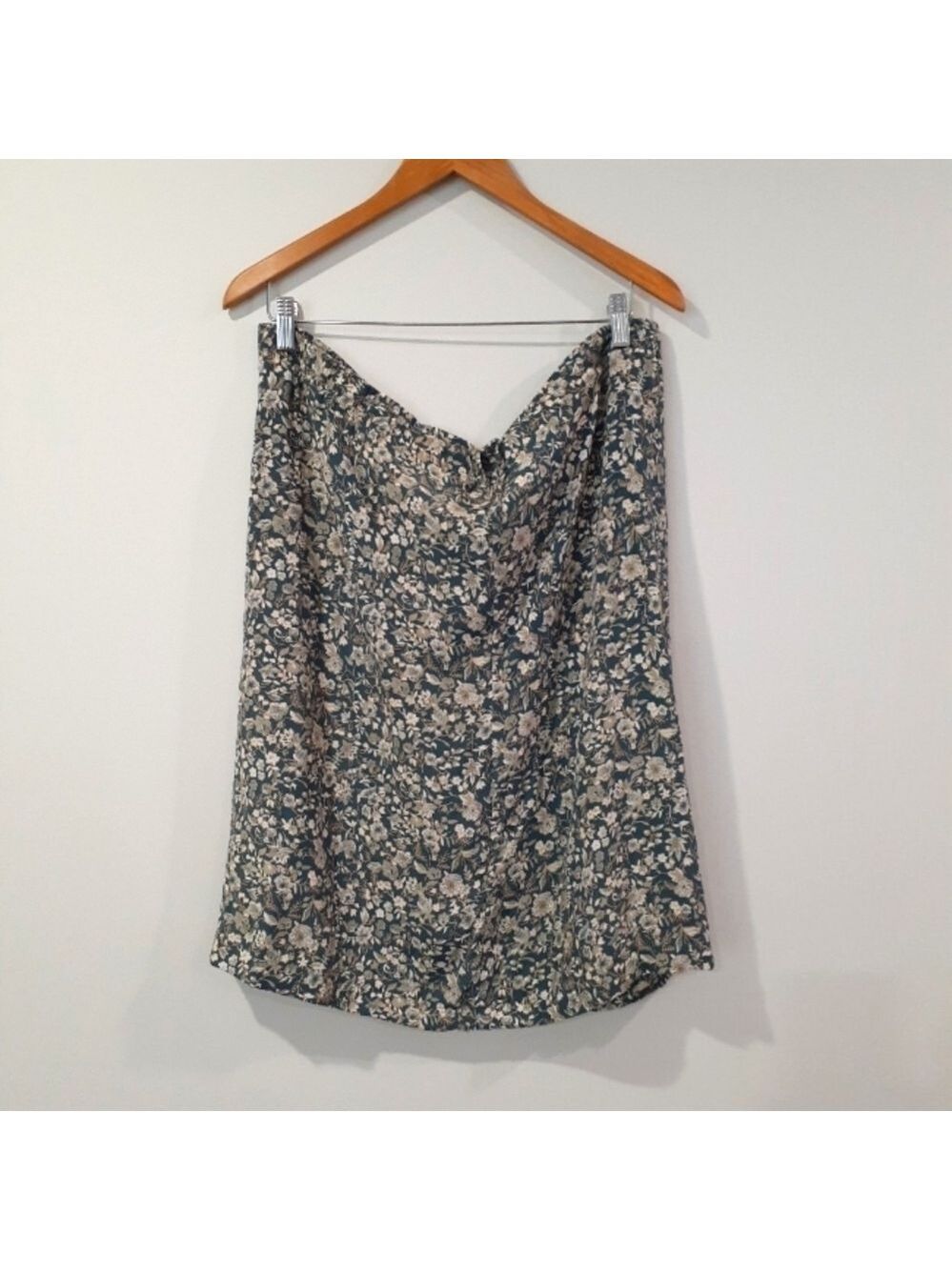 Vintage Rayon Floral Bohemian Resortwear  Lightweight Skirt